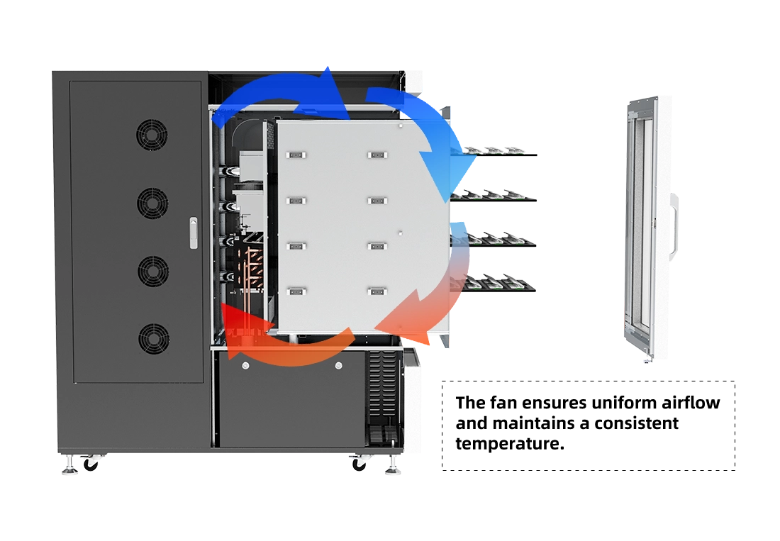 NEWARE-WHW 200-Battery tester,the fan ensures uniform airflow and maintaints a consistent temperature