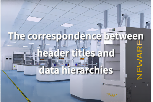제목과 데이터 체계 간의 대응 관계