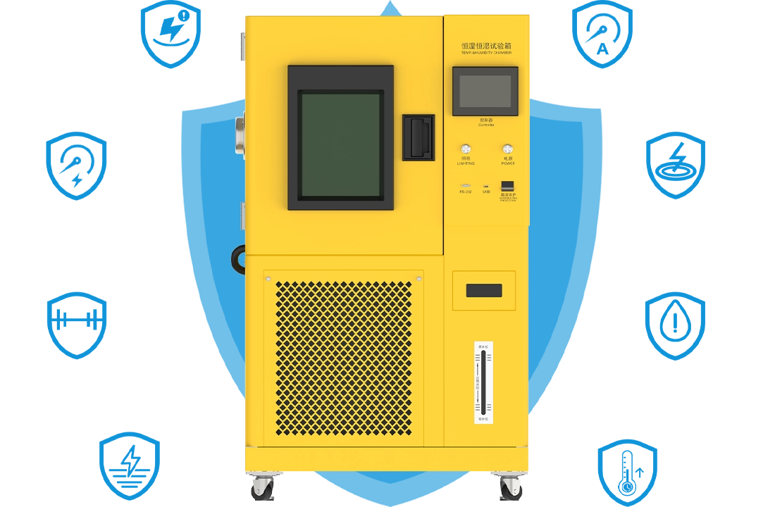 [w]Full safety protection, invulnerable from all angles.Constant Temperature and Humidity Test Chamber 8001-80L NEWARE
