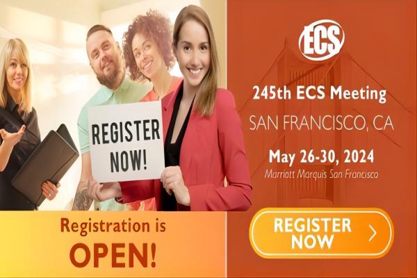 Event Profile245th ECS Meeting: San Francisco, CADate(s):  May 26 —30, 2024Venue: Marriott Marquis San Francisco 780 Mission Street  San Francisco, CA 94103-3113 Website: https://www.electrochem.org/2
