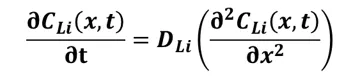 Fick's Second Law-Changes in concentration with respect to distance and time Fick's Second Law-Changes in concentration with respect to distance and time